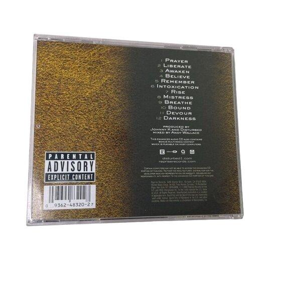 Believed Disturbed Heavy Metal Audio Music CD 2002 u 12 Tracks - Picture 2 of 3